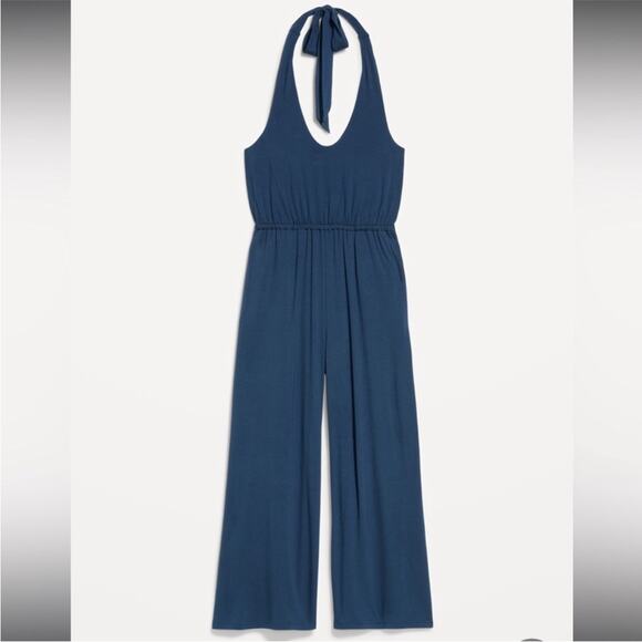 Old Navy tidewater Waist-Defined Halter Jumpsuit - Picture 3 of 14